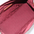 CARTIER Must Line Hand Bag Leather Bordeaux Gold Auth 191039A-11