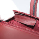 CARTIER Must Line Hand Bag Leather Bordeaux Gold Auth 191039A-12