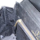VALENTINO Hand Bag Leather Black Gold Auth 191042A-20