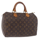 LOUIS VUITTON Monogram Speedy 30 Hand Bag M41526 LV Auth 191044A-1