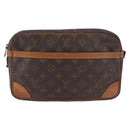 LOUIS VUITTON Monogram Compiegne 28 Clutch Bag M51845 LV Auth 191045-13