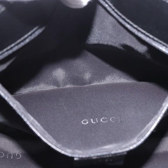 GUCCI Shoulder Bag Nylon Black Silver 001 3193 Auth 191046