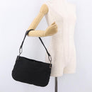 GUCCI Shoulder Bag Nylon Black Silver 001 3193 Auth 191046-21