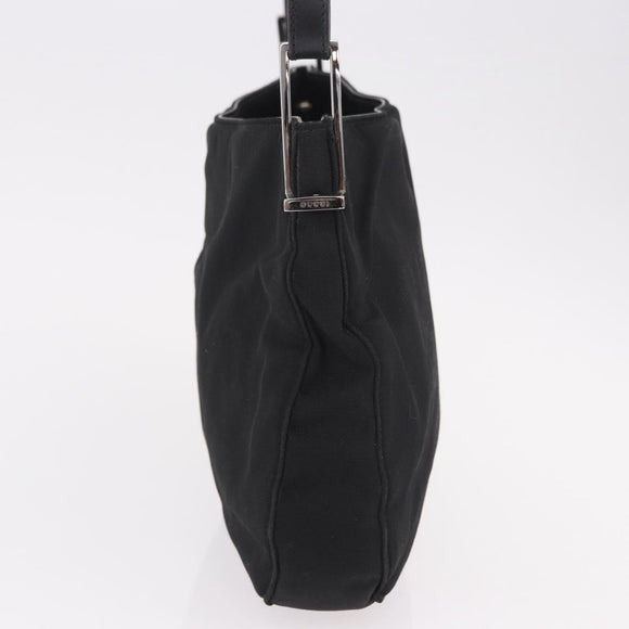 GUCCI Shoulder Bag Nylon Black Silver 001 3193 Auth 191046