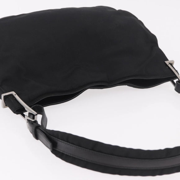 GUCCI Shoulder Bag Nylon Black Silver 001 3193 Auth 191046