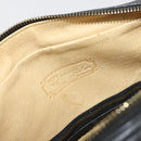 MCM Vicetos Shoulder Bag PVC Leather Black Gold Auth 191049-17