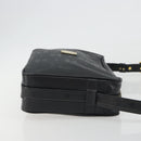 MCM Vicetos Shoulder Bag PVC Leather Black Gold Auth 191049-3