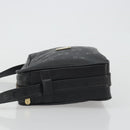 MCM Vicetos Shoulder Bag PVC Leather Black Gold Auth 191049-4
