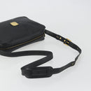 MCM Vicetos Shoulder Bag PVC Leather Black Gold Auth 191049-7