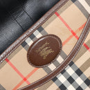 Burberrys Nova Check Shoulder Bag Canvas Beige Gold Auth 191050-18