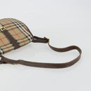 Burberrys Nova Check Shoulder Bag Canvas Beige Gold Auth 191050-7