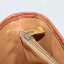 CELINE Macadam Canvas Shoulder Bag PVC Leather Brown Gold Auth 191052-20