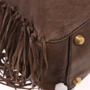 Miu Miu Hand Bag Leather 2way Brown Gold Auth 191056SAV-14