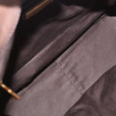 Miu Miu Hand Bag Leather 2way Brown Gold Auth 191056SAV-18