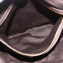 Miu Miu Hand Bag Leather 2way Brown Gold Auth 191056SAV-22