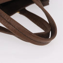 Miu Miu Hand Bag Leather 2way Brown Gold Auth 191056SAV-7
