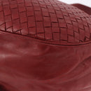 BOTTEGA VENETA INTRECCIATO Shoulder Bag Leather Red Auth 191059-15