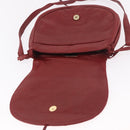 BOTTEGA VENETA INTRECCIATO Shoulder Bag Leather Red Auth 191059-16