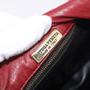 BOTTEGA VENETA INTRECCIATO Shoulder Bag Leather Red Auth 191059-17