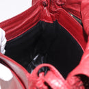 BOTTEGA VENETA INTRECCIATO Shoulder Bag Leather Red Auth 191059-22