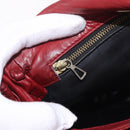 BOTTEGA VENETA INTRECCIATO Shoulder Bag Leather Red Auth 191059-24