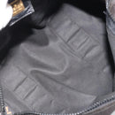 FENDI Hand Bag Canvas 2way Black Gold Auth 191061-19