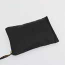 FENDI Hand Bag Canvas 2way Black Gold Auth 191061-24