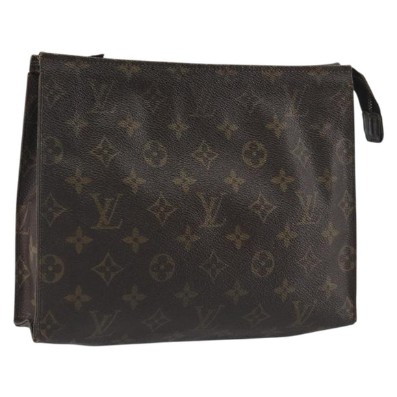LOUIS VUITTON Monogram Poche Toilette 26 Pouch M47542 LV Auth 191065