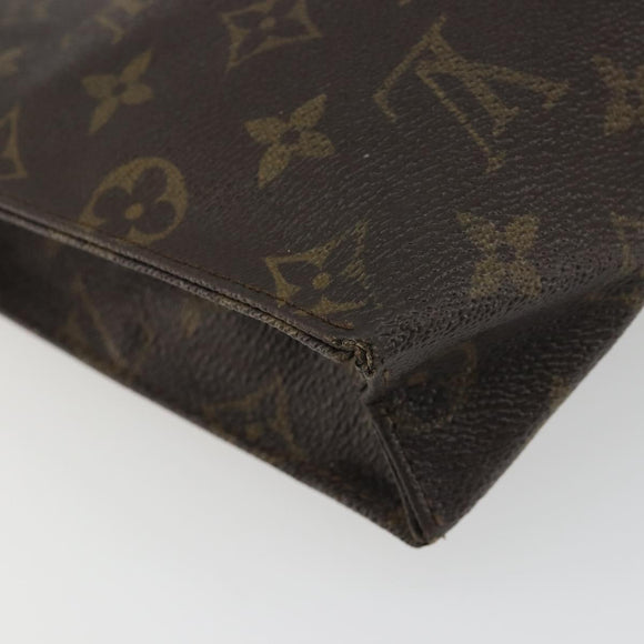 LOUIS VUITTON Monogram Poche Toilette 26 Pouch M47542 LV Auth 191065