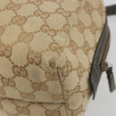 GUCCI GG Canvas Hand Pouch Beige 124542 Auth 191071-15