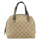 GUCCI GG Canvas Hand Pouch Beige 124542 Auth 191071-13