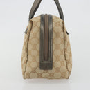 GUCCI GG Canvas Hand Pouch Beige 124542 Auth 191071-3