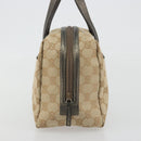 GUCCI GG Canvas Hand Pouch Beige 124542 Auth 191071-4