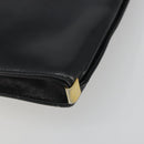 Christian Dior Shoulder Bag Calf Skin Black Gold Auth 191075-11