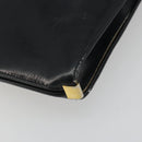 Christian Dior Shoulder Bag Calf Skin Black Gold Auth 191075-12