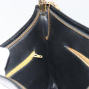 Christian Dior Shoulder Bag Calf Skin Black Gold Auth 191075-21