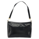 Christian Dior Shoulder Bag Calf Skin Black Gold Auth 191075-3