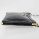 Christian Dior Shoulder Bag Calf Skin Black Gold Auth 191075-5