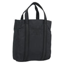 PRADA Hand Bag Nylon Black Gold Auth 191076-1