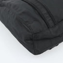 PRADA Hand Bag Nylon Black Gold Auth 191076-11