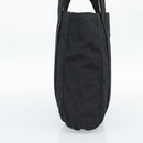 PRADA Hand Bag Nylon Black Gold Auth 191076-5