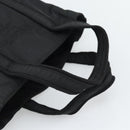 PRADA Hand Bag Nylon Black Gold Auth 191076-7