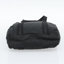 PRADA Hand Bag Nylon Black Gold Auth 191076-9