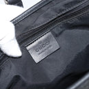 GUCCI GG Canvas Jackie Shoulder Bag Black Silver 00963 Auth 191078V-14