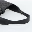 GUCCI GG Canvas Jackie Shoulder Bag Black Silver 00963 Auth 191078V-7