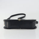 GUCCI GG Supreme Sherry Line Shoulder Bag PVC Navy Gold Auth 191082-5