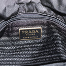PRADA Chain Shoulder Bag Leather Black Gold Auth 191084A-18