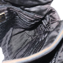 PRADA Chain Shoulder Bag Leather Black Gold Auth 191084A-19