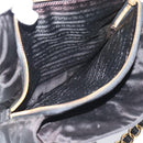 PRADA Chain Shoulder Bag Leather Black Gold Auth 191084A-24