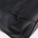 CELINE Vertical Cabas Mall Hand Bag Leather Black Gold Auth 191085-15